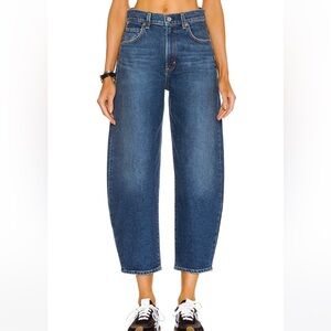 Revolve Citizens of Humanity Calista Curve Jeans Barrel Denim Blue Jean 28 $258